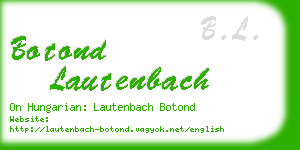 botond lautenbach business card